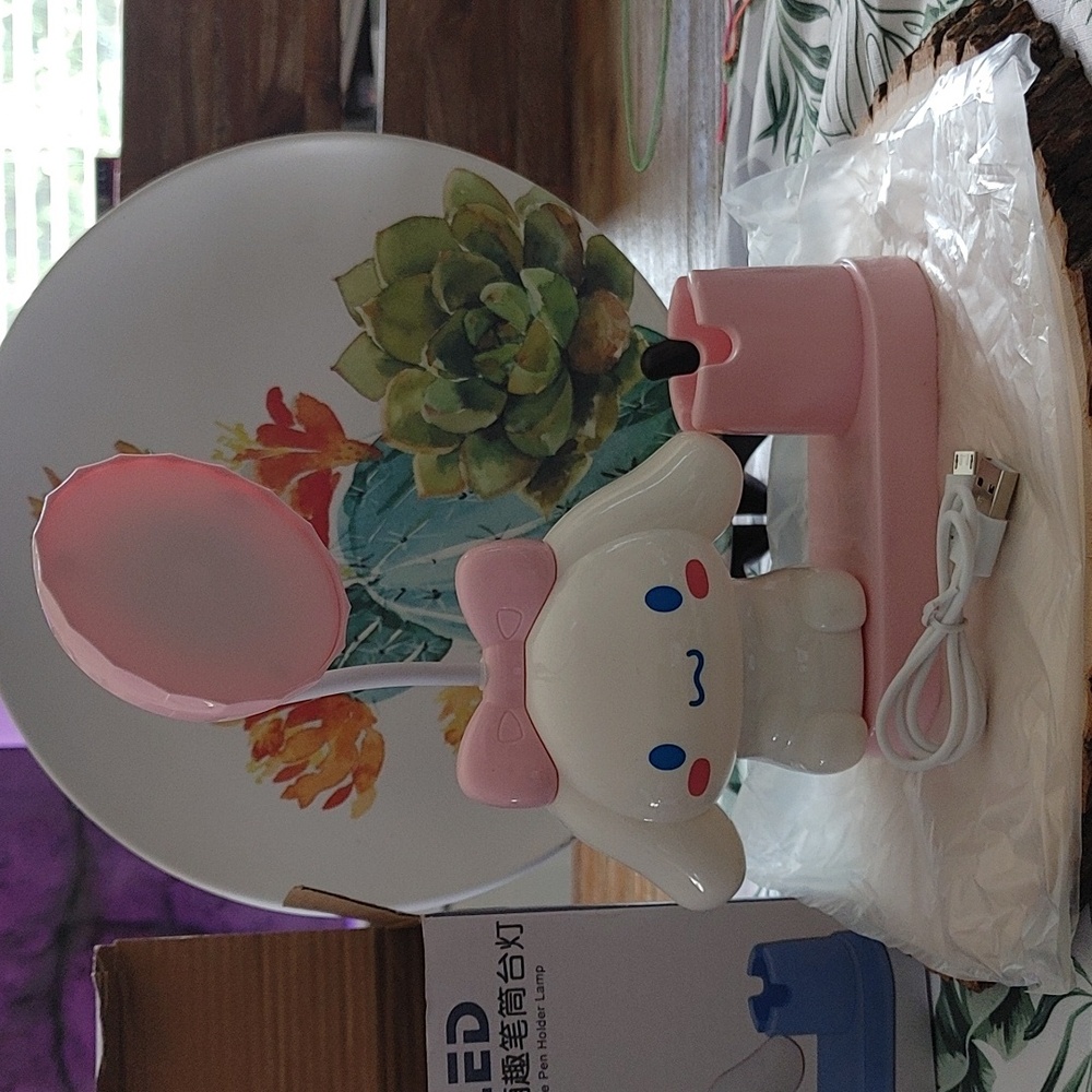 Cute Cinnamoroll, Pink Color, LED, Pen Holder Lamp